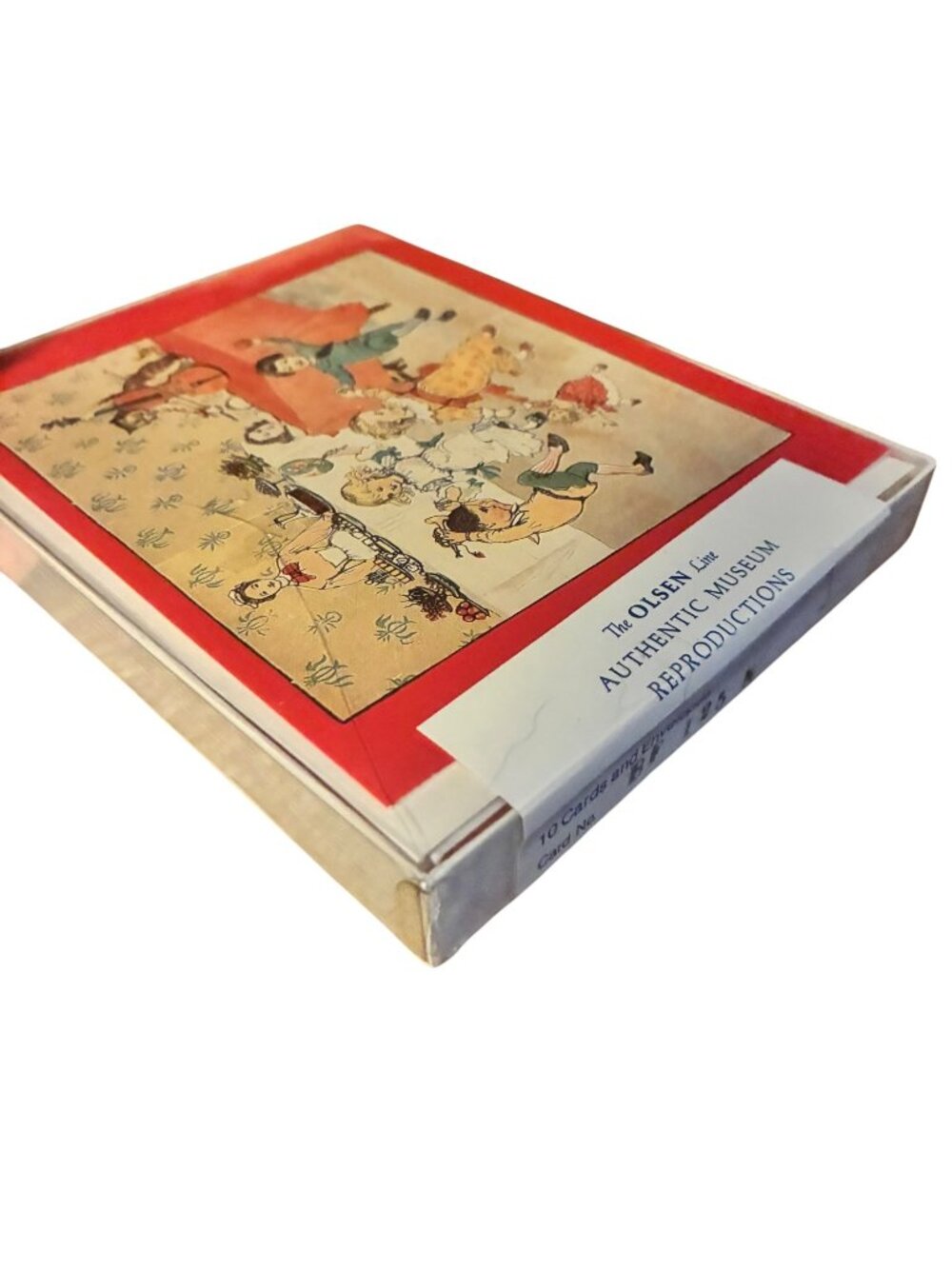 VTG 10-Count Box Notecards Museum Reproductions Olsen Line Hey Diddle Diddle Ran - Picture 11 of 12